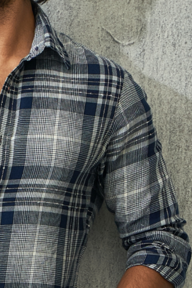 Effortless Blue Checkmate Shirt