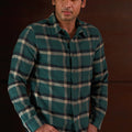 Green Checked Flannel Shirt for winter wear