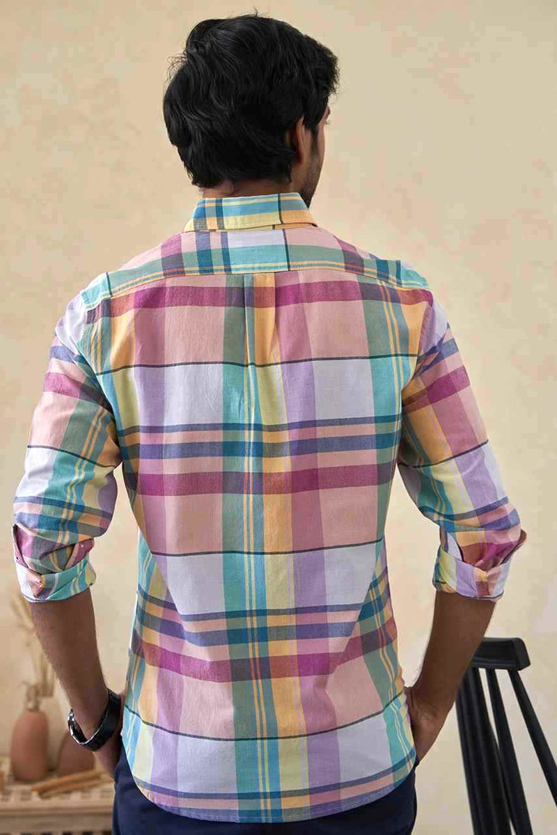 Premium Cotton Multi Colour Madras Plaids Shirt