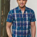 Pink Supply multicolor ikat shirt for men half sleeves
