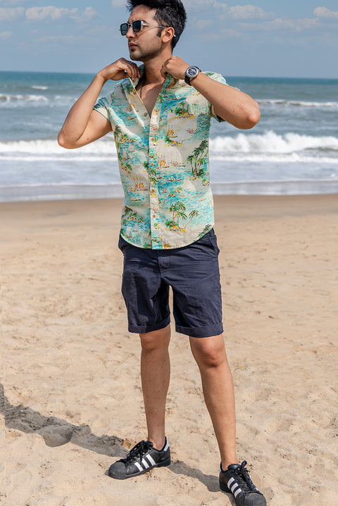 Island Print Shirt