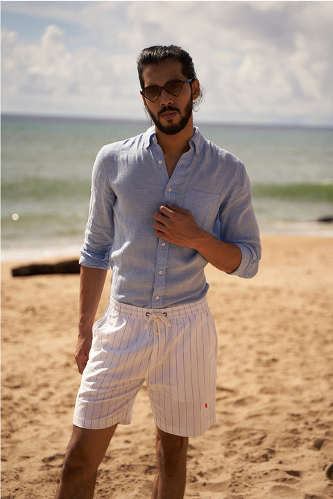 Striped Beach Shorts