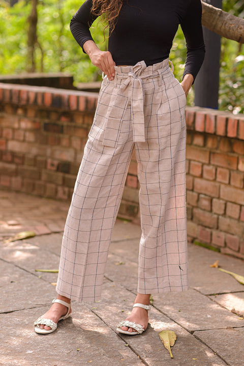 Envelope Pants In Checks