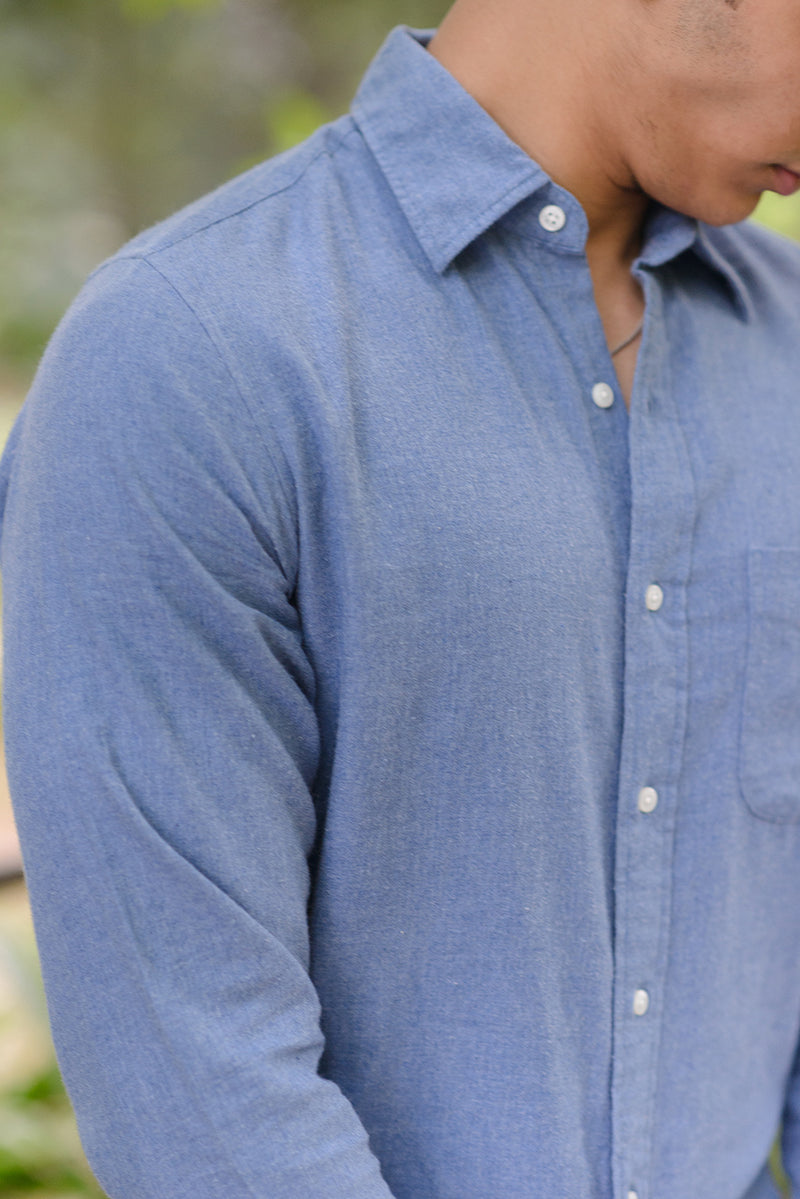 Blue Stone Flannel Shirt