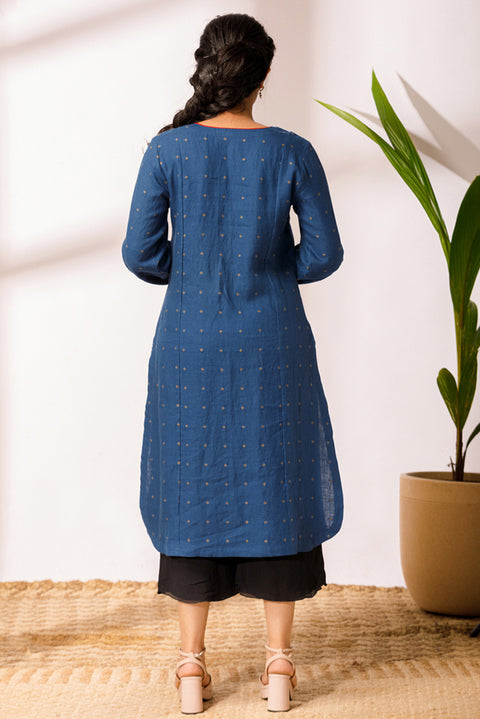 Linen Embroidery Kurta