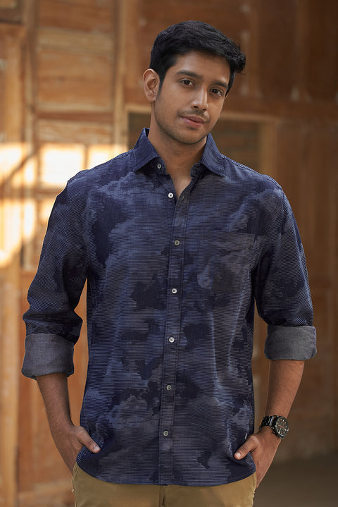 Indigo Laser Lab Denim Shirt