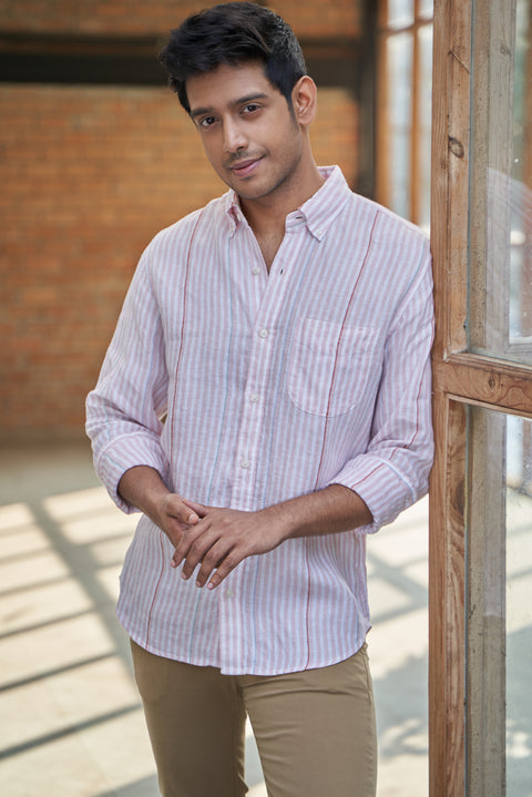 Candy Stripes Linen Shirt