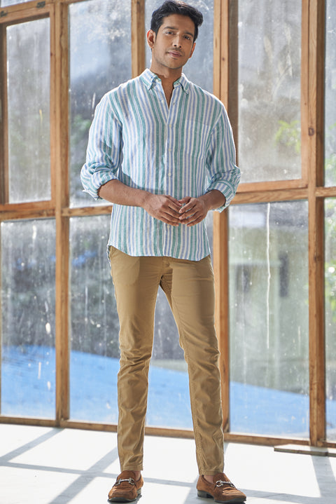 Roman Stripes Linen Shirt