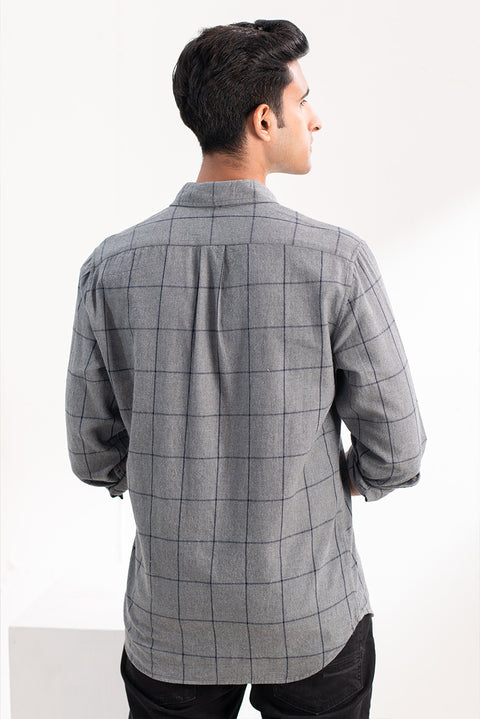 Warm Grey Checks Shirt