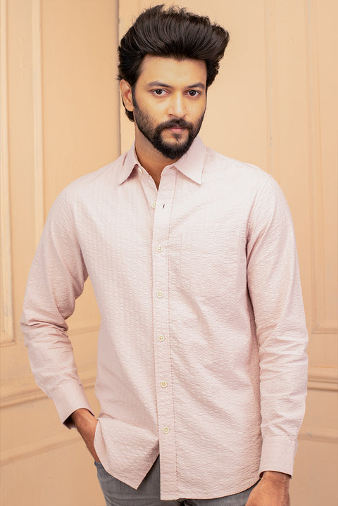 Pale Pink Cotton Shirt