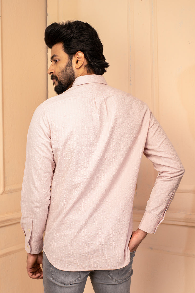 Pale pink cotton shirt