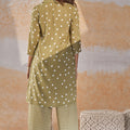 Green Cord Set Dress Back View