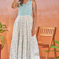 V Neck Sleeveless Dress Full View
