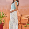 V Neck Sleeveless Dress From Side Look