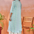 Geometric Shirt Dress Back View
