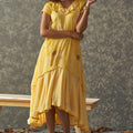 Walking the Edge Flowy Dress Model