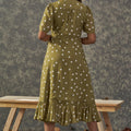 Ruffle Wrap Dress Back View
