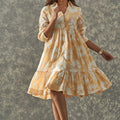 Floral Print Dress Model Dancing